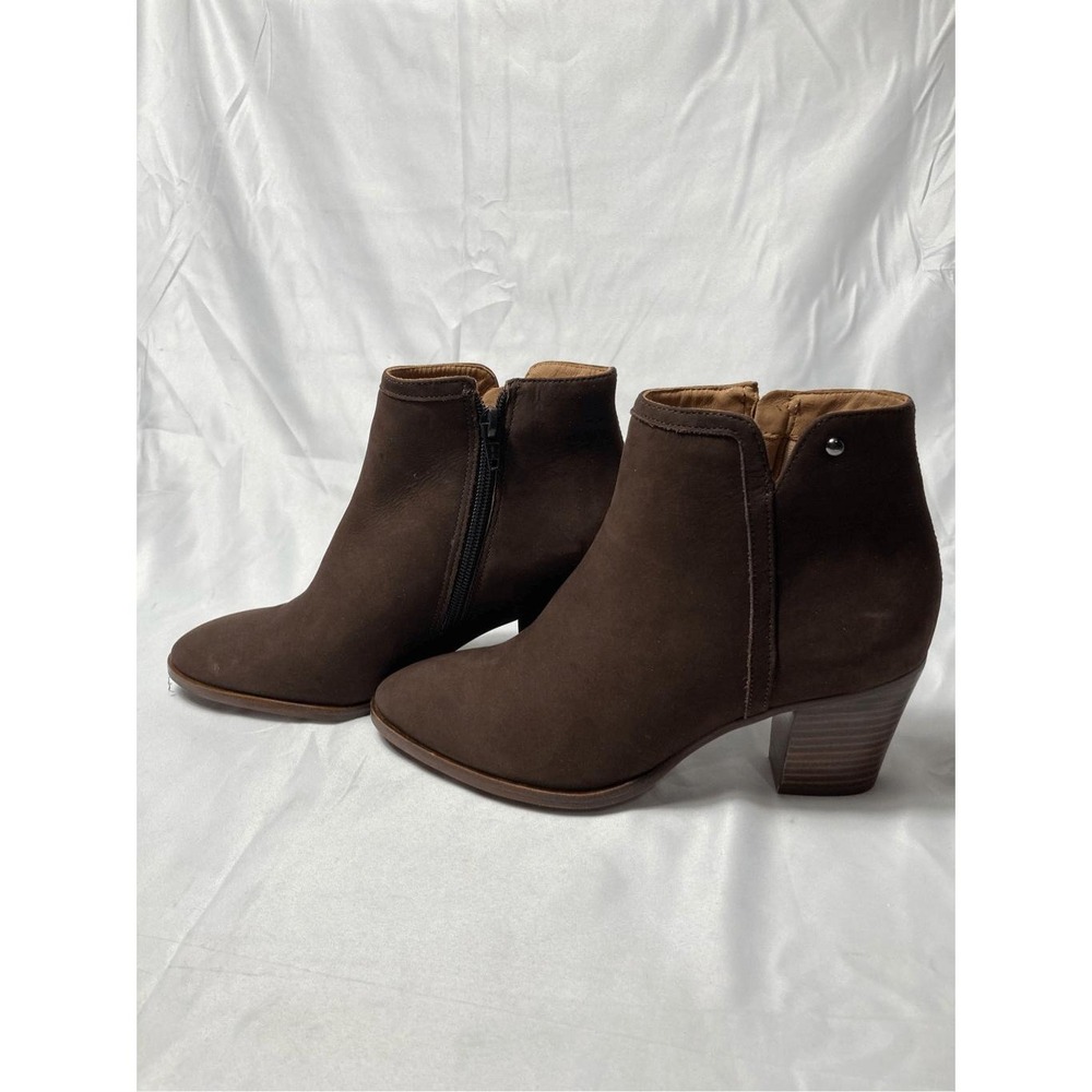 Driver Club USA Womens‎ St. James Leather Ankle Booties Brown Nubuck 7 - Picture 2 of 7